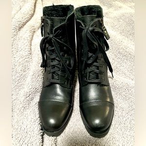Lavorazione Artigiana black leather boots